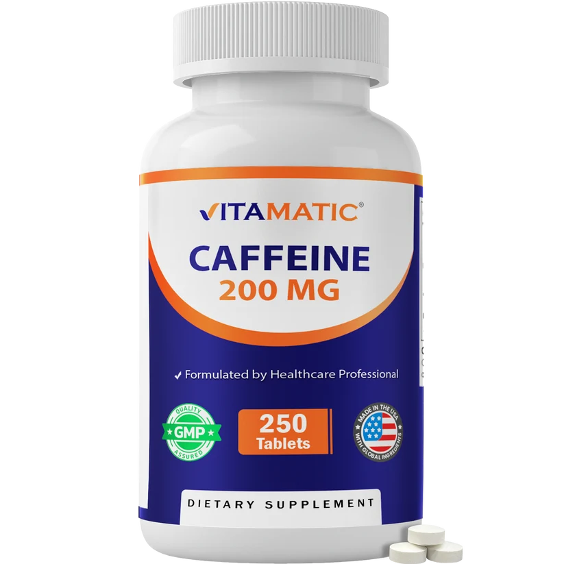 Vitamatic Caffeine (200 mg) – 250 Tablets