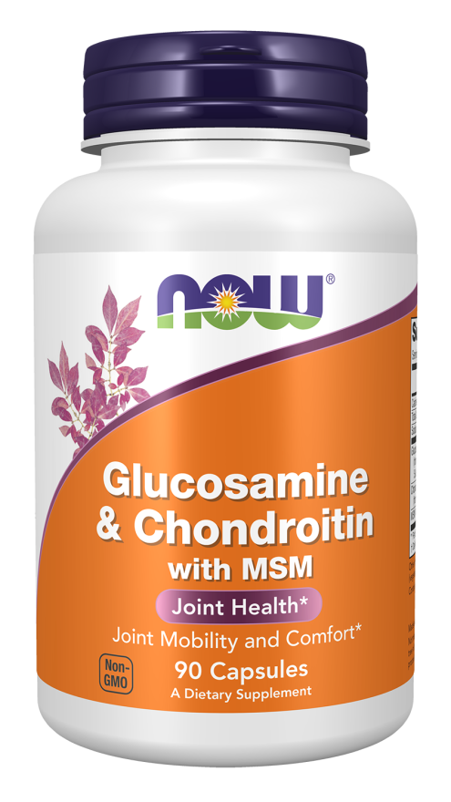 NOW Glucosamine & Chondroitin with MSM 90 Capsules