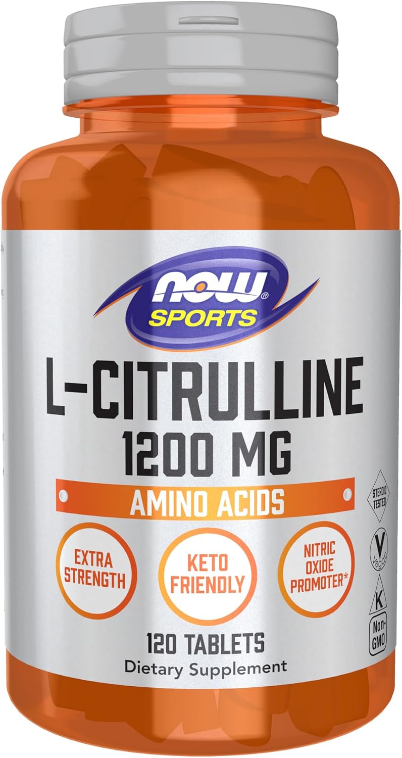 NOW Sports L-Citrulline 1200mg Extra Strength 120 Tablets