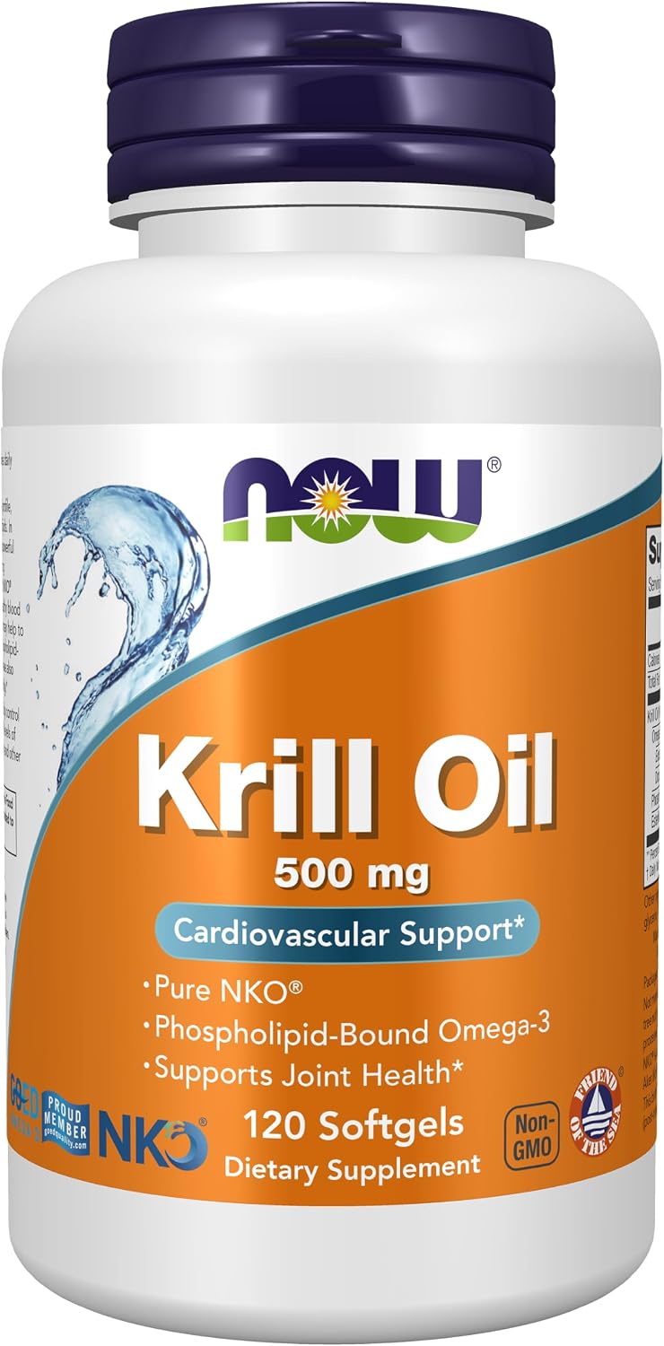 NOW Krill Oil 500mg 60 Softgels