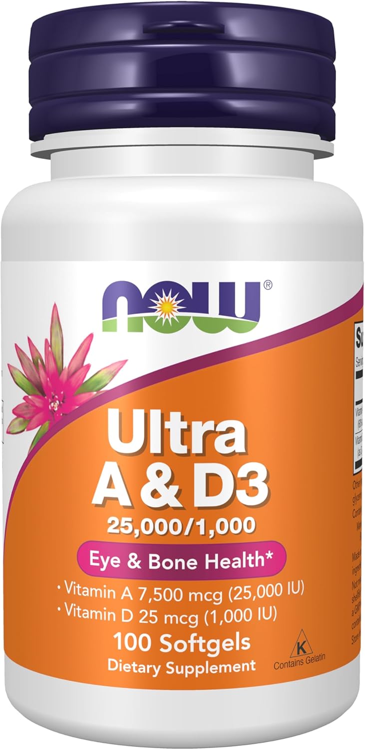 NOW Ultra A & D3 25,000/1,000 100 Softgels