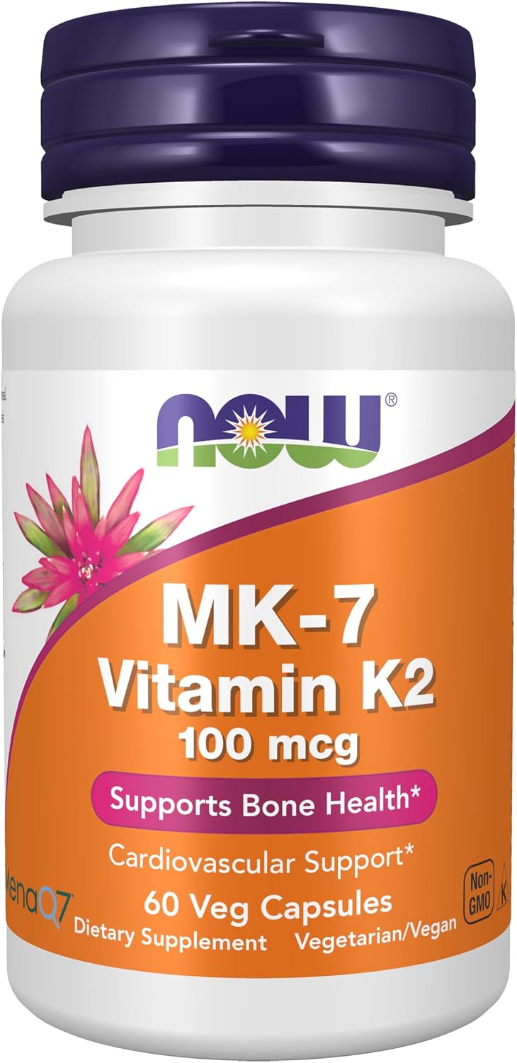 NOW MK-7 Vitamin K2 100mcg 60 Veg Capsules