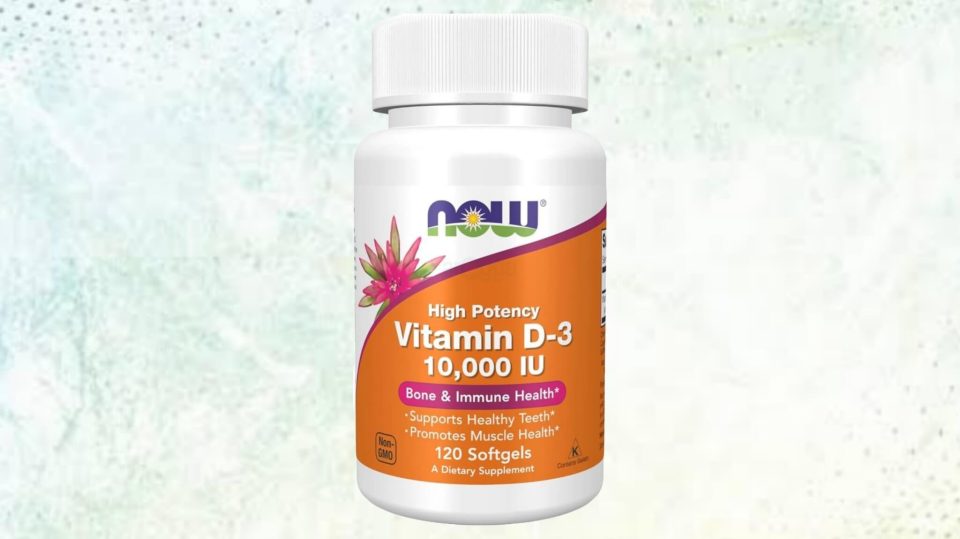 NOW Vitamin D-3, High Potency-10,000 IU, 120 Softgels