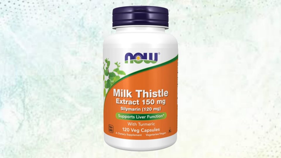 NOW Milk Thistle Extract with Turmeric-150 mg, 120 Veg Capsules