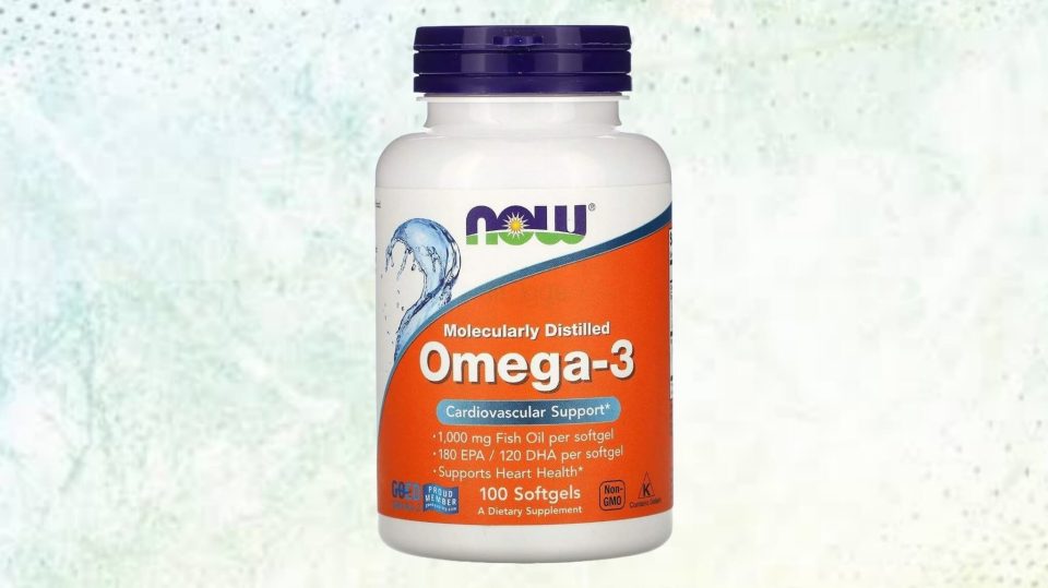 NOW Omega-3 Fish Oil-1,000 mg, 100 Softgels