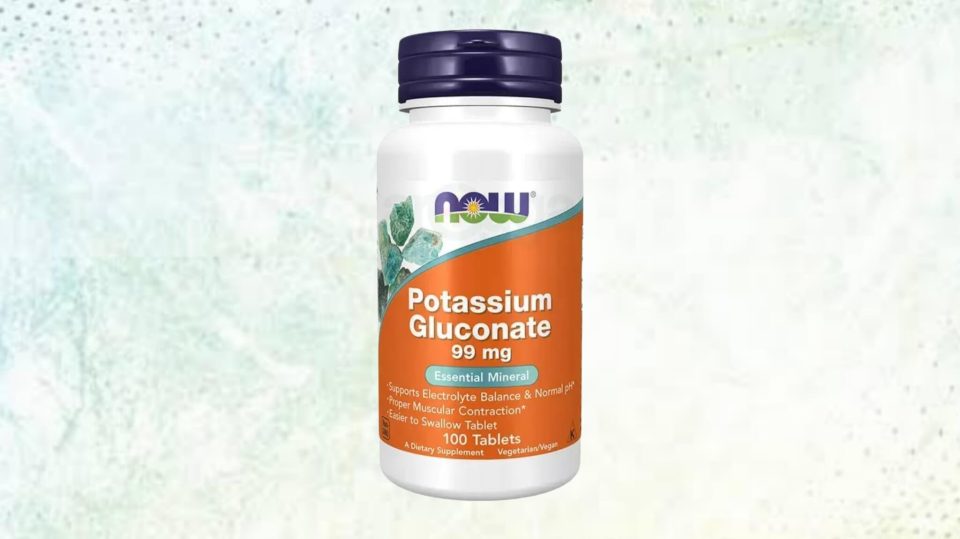 NOW Potassium Gluconate-99 mg, 100 Tablets