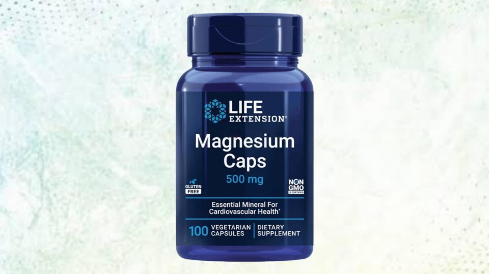 Life Extension Magnesium Caps-500 mg, 100 Vegetarian Capsules