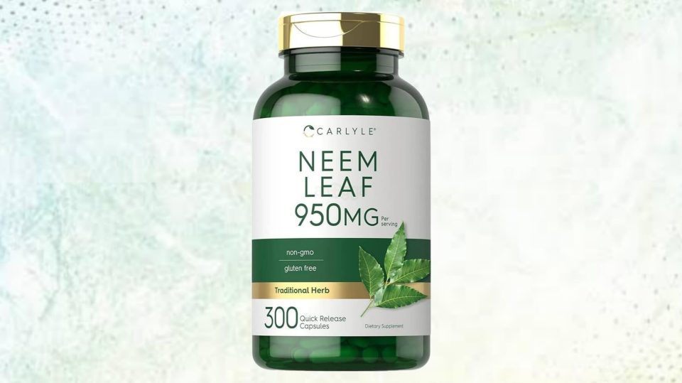 Carlyle Neem Leaf, 950mg, 300 Powder Capsules