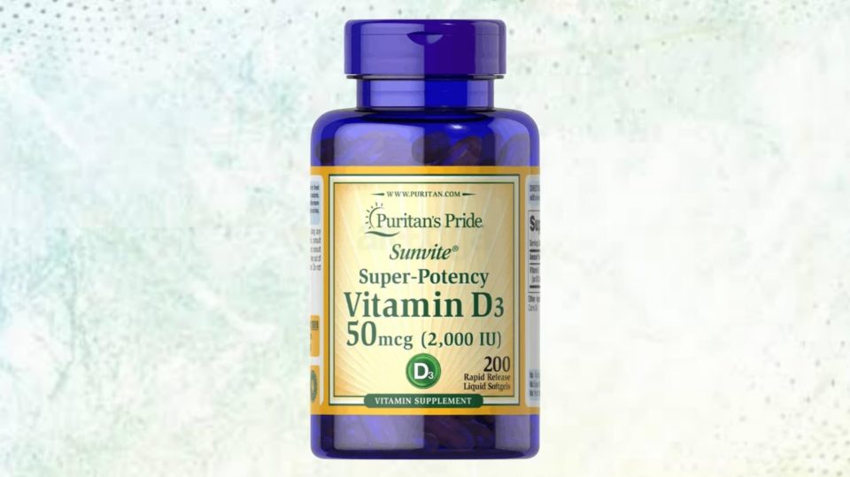 Puritan's Pride Vitamin D3 50 mcg (2000 IU), 200 Softgels