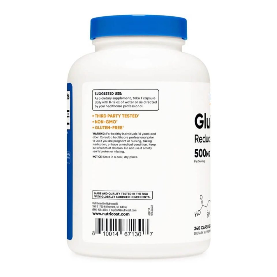 Nutricost glutathione 500 Mg - 240 Capsule - Image 3